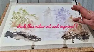 Quick, simple effective #Watercolour #paintingtutorial