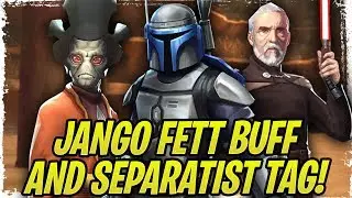 Jango Fett Buff and Separatist Tag! Dooku and Nute Gunray Beat Padme Amidala! | SWGoH