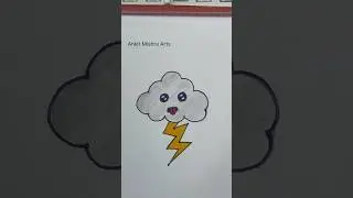 How to Draw Cloud #shorts #clouds #art