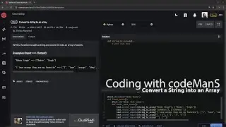 Codewars: Python | 8 kyu | Convert a String into an Array