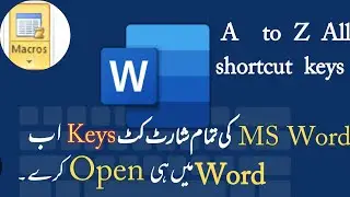 ms word shortcut keys a to z || open in word #Short #cut #keys #msword