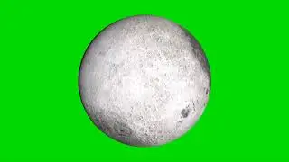 Green Screen Planet Moon 360 Degree HD LOOP