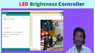 arduino tutorial in telugu  #LED Brightness controller#Potentio meter interface with arduino