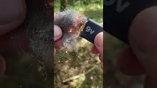 COOL TIP 🔥 9V BATTERY VS WIRE WOOL 🔥 #shorts #cool #tips