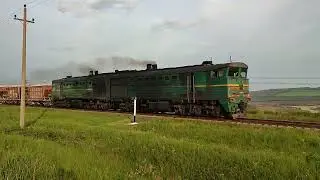3ТЭ10М-1047А/1246А [CFM] Freight train | Грузовой поезд