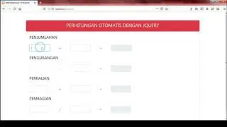 Perhitungan Otomatis Menggunakan jQuery