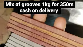 slate pencil 3 colours of grooves are soaked in water video