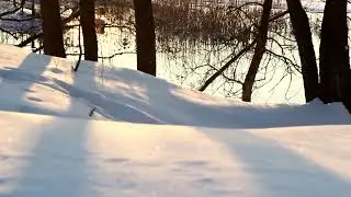 Замерзшее озеро.