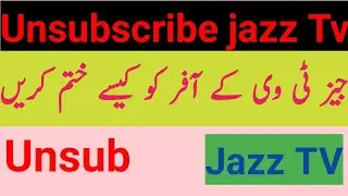 unsubscribe jazz tv | How to deactivate jazz TV daily offer