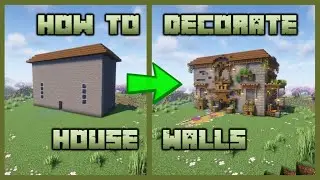 How to Decorate Big Empty House Walls In Minecraft | Build Ideas