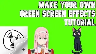 How to create your own green screen effects/overlays FOR FREE (Flipaclip)