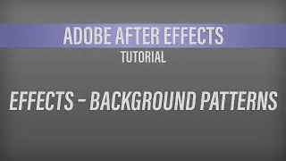Adobe After Effects – Background Patterns