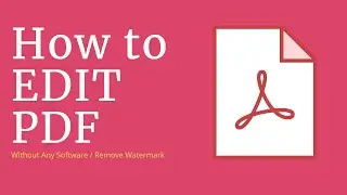 How to EDIT PDF ( Hindi)