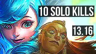 GWEN vs ILLAOI (TOP) | 14/1/4, 10 solo kills, Legendary, 300+ games | NA Grandmaster | 13.16