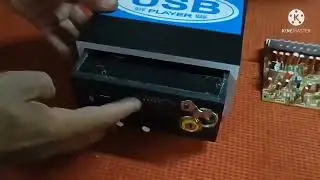 4440 12V STEREO AMPLIFIER IN WOODEN BODY FOR TRACTOR AND COMBINE.