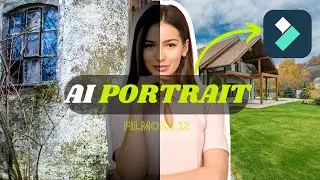 HOW TO USE AI PORTRAIT TOOL AND AI PORTRAIT EFFECTS IN FILMORA 12 | EASY TUTORIAL FOR BEGINEER |