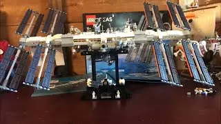 LEGO space station stop motion build