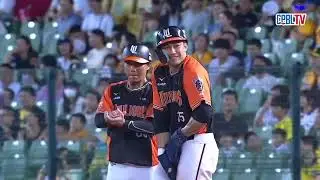 09/06 統一 VS 中信 九局上，統一敲出兩支安打包含陳鏞基生涯700分打點和選到兩次保送以及投手發生一次失誤，再度追平比數