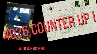 Simple 4026 Manual Digital Counter UP (With LDR and 7Segment) ((Menghitung benda lewat))