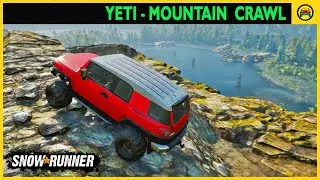 HARD MOUNTAIN CRAWL WITH NEW YETI - SNOWRUNNER MODS - OFFROAD DRIVING SIMULATOR GAMEPLAY