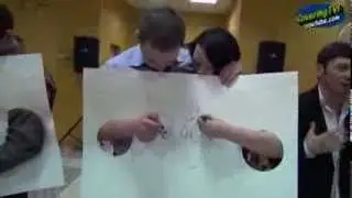 Свадебный конкурс Рисуем пожелание