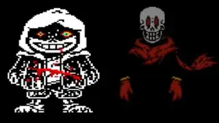 Dusttale Murder Sans Fight by FDY Phase 3 (The final attack is impossible) | Undertale FanGame