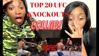 Top 20 Knockouts in UFC History | Collab [WOMEN REACTION] Siraina 4207