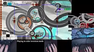 My first 200pp in osu!lazer, color inversion mode