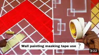 How to use masking Tape Wall Painting || Masking Tape Wall Painting ideas ( Hindi )