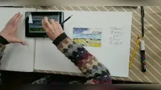 Tutorial on Landscapes in Colored Pencil and Marker: How to use a reference photo