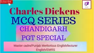 CHARLES DICKENS |MOST 🛑IMPORTANT QUESTIONS | CHANDIGARH PGT LECTURER |ALL TGT PGT