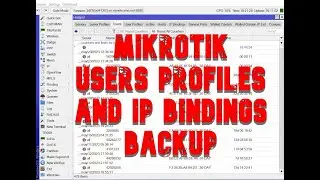 How to Backup Users, Profiles and IP Bindings In Mikrotik Hotspot 