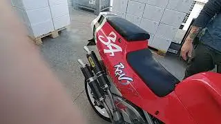 SUZUKI RGV 250cc Year 1991 (Start Engine Sound)  #34 Kevin Schwantz  Replica.