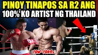 PINOY PINABAGSAK SA R2 ANG 100% KNOCKOUT ARTIST NG THAILAND