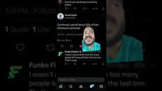 Funko FIRING 25% of their workers? 
