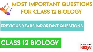 Class 12 Biology Most Important Questions | class 12 biology by Akshay4youguys