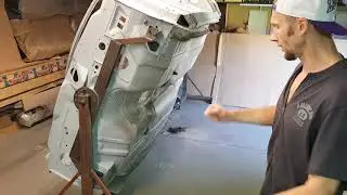 Подготовка низа кузова к пескоструйной обработке.