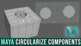 Cut Holes easily in Maya [Circularize Components] (Maya Topology Tutorial)