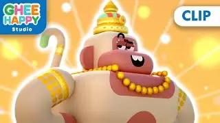 Hanuman is here to HELP! 🐒 🏆 💪🏻 ☁️💎🌼 | Clip HANUMAN | Only on Youtube