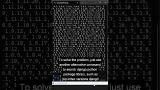 How to Solve pip search Error to Search Python Package Library using pip index in Microsoft Windows