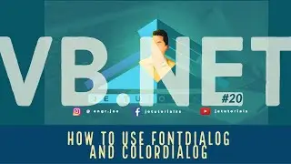 VB.Net Tutorial #20 - How to Use FontDialog and ColorDialog
