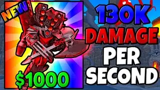 HOW GOOD IS AXE UPGRADED TITAN SPEAKERMAN?! (Toilet Tower Defense)!