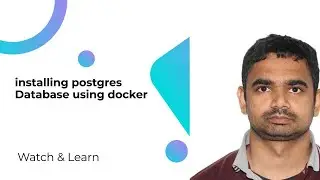installing postgres Database using docker
