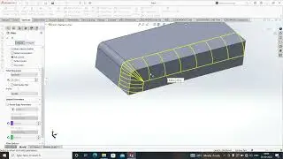 FILLET SURFACE HINDI SOLIDWORKS 2021#fillet_surface_hindi