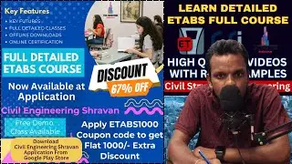 Complete details of ETABS Couse | Civil Engineering Shravan | Online course | Building design |