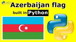 Azerbaijan flag Python tutorial for beginners #youtube #atahoja #atahoja_academy @atahoja_academy