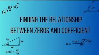Finding The Relationship Between The Zero's and Coefficient Polynomials #easy #trending #shorts