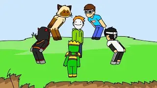 Dream's New Manhunt vs 5 Hunters in 230 Seconds (Animation)