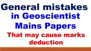 Geoscientist mains exam| geoscientist exam 2022| Combined geoscientist and geologist examination|