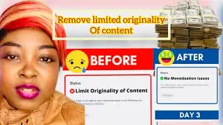 How to Remove limited originality of content on Facebook